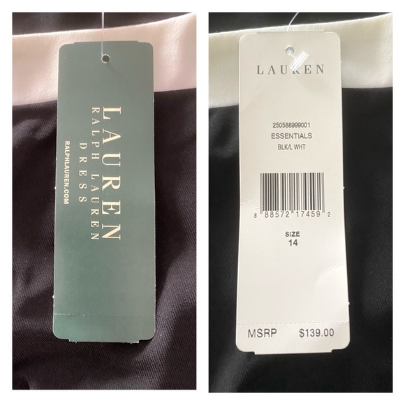 Lauren Ralph Lauren Ruched Color Block Dress - Picture 9 of 10